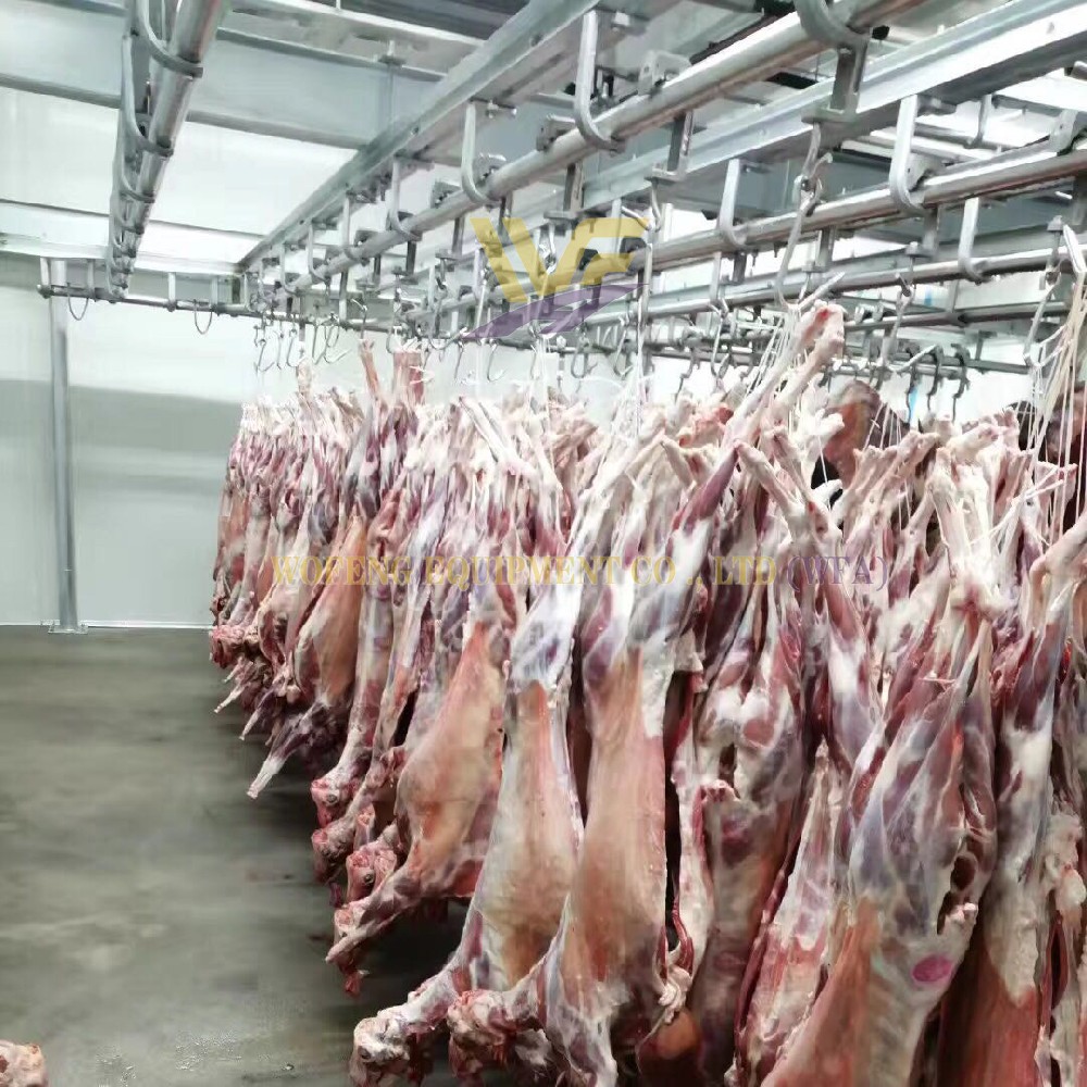 sheep Slaughterhouse Carcass Transportation store Convey Rail Livestock Abattoir