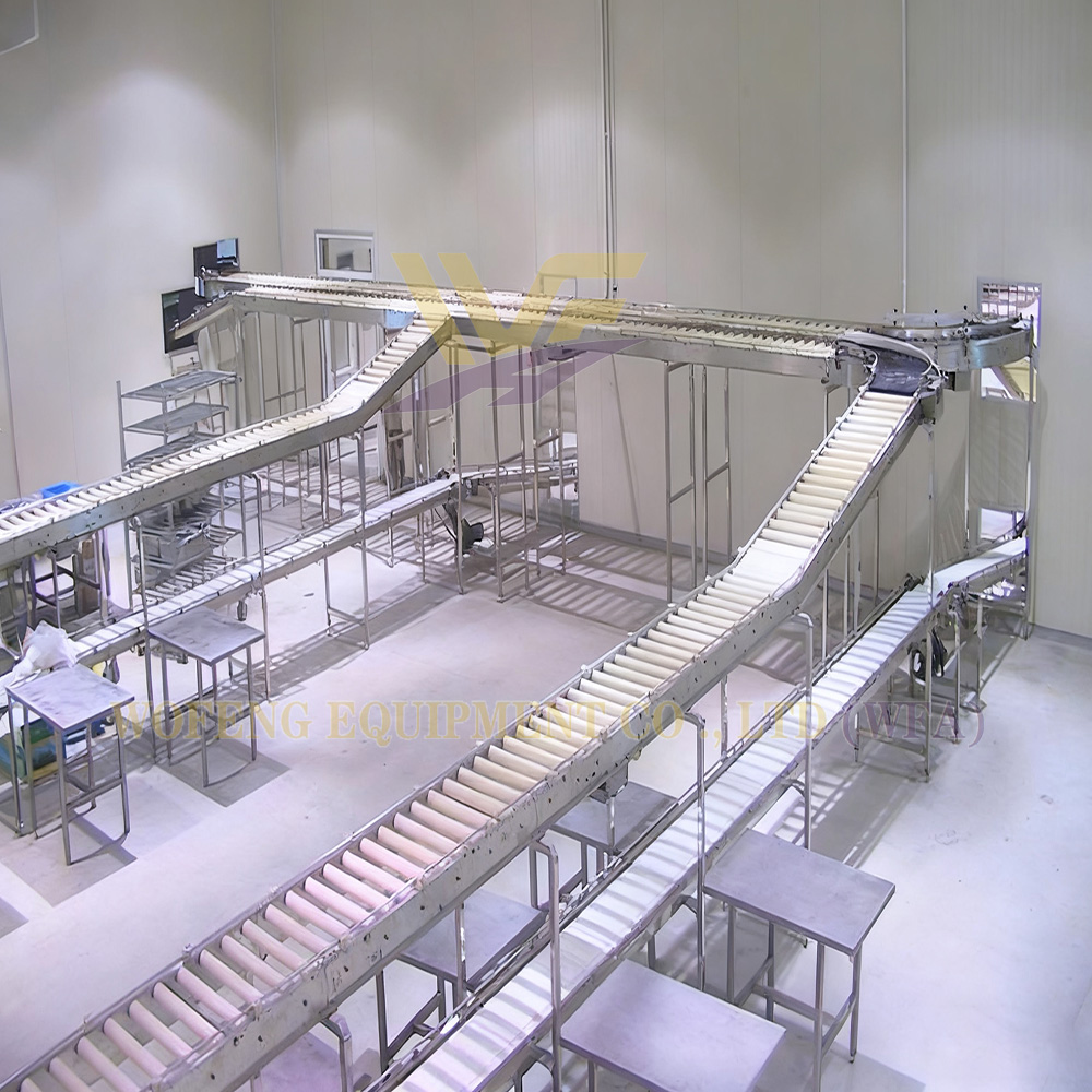 Abattoir Equipment Dirty Crate Summary Conveyor Turkey Slaughter Machine