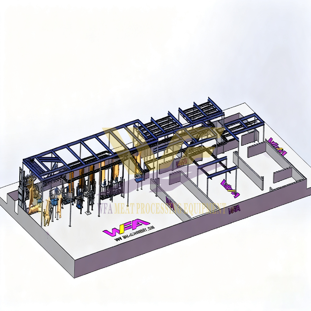 Beef Slaughterhouse Kill Floor in China