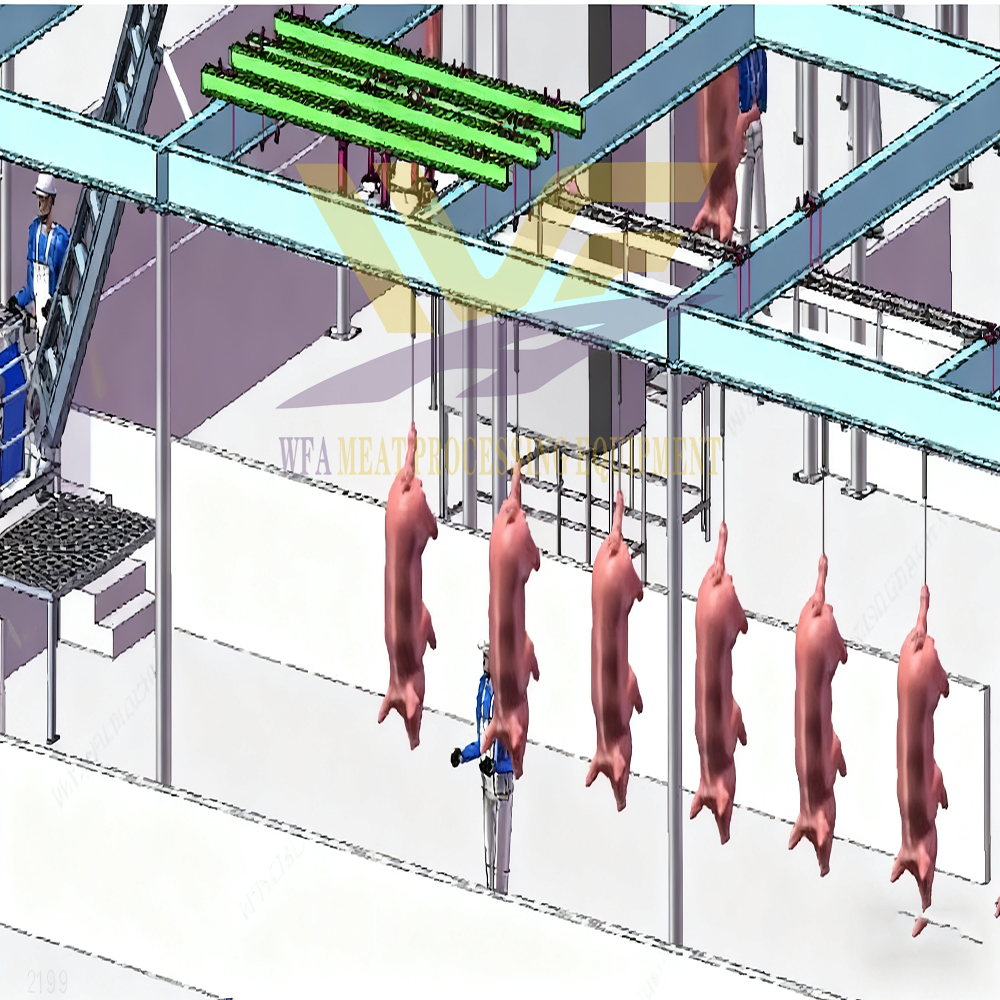 What is the slaughter process for pigs?