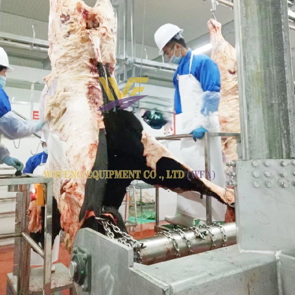Butchers Machinery Cow Skin Peeling Machine Beef Slaughterhouse Cattle Slaughter Equipment